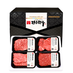 선물세트 3호, 1+등급(등심+안심+채끝+양지)